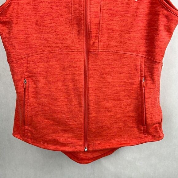 Puma Golf Vest Full Zip Front Sz M Heathered Orange Willow Creek Golf Course - Picture 3 of 9